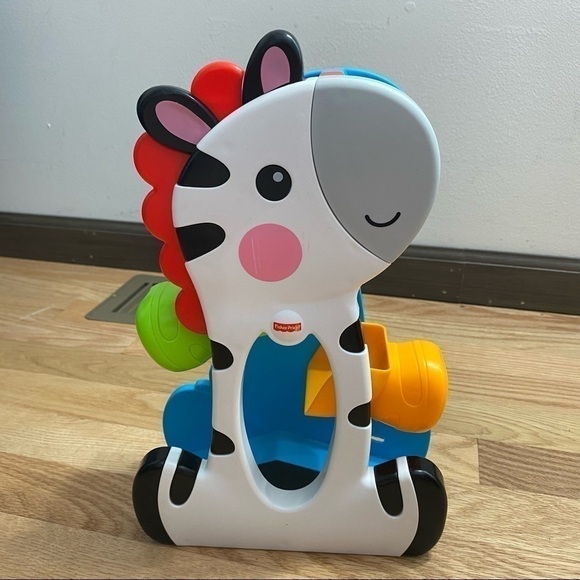 Fisher Price Roller Blocks Tumbling Zebra Toy Kids - Picture 2 of 6